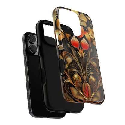 Gold Floral Art Deco Phone Case