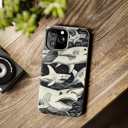 Shark Design | Swimming with the Sharks Aquatic Adventure iPhone 13 Case