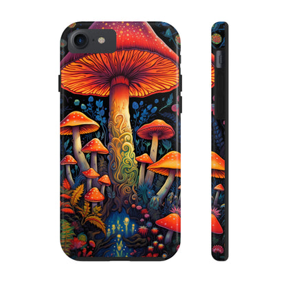 Trippy Magic Mushroom Tough iPhone Case | Psychedelic Art Phone Cover