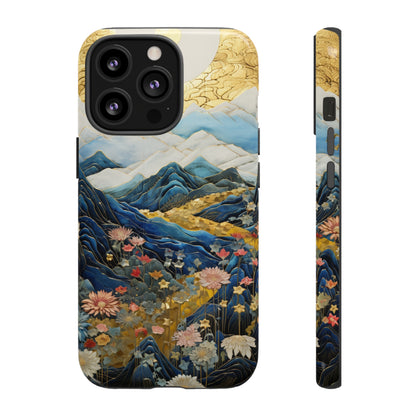 Chiyogami Floral Tough iPhone Case Japanese Boho