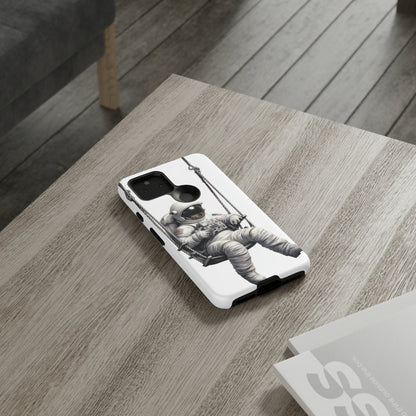 Astronaut on a Swing Phone Case