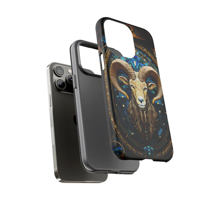 Aries Astrology Stained Glass Design Phone Case