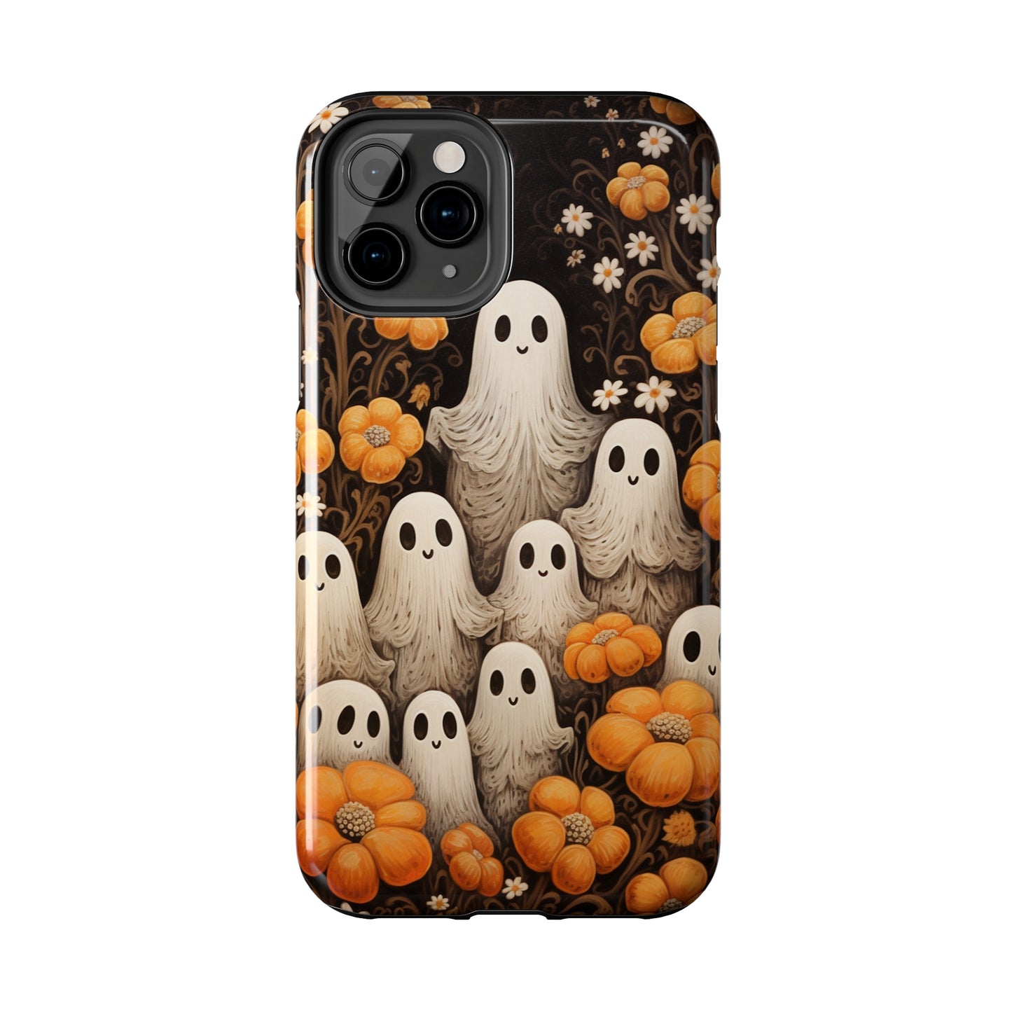 Ghostly Greetings: "Boo Trick or Treat" | Spooky Halloween Spirits iPhone Case