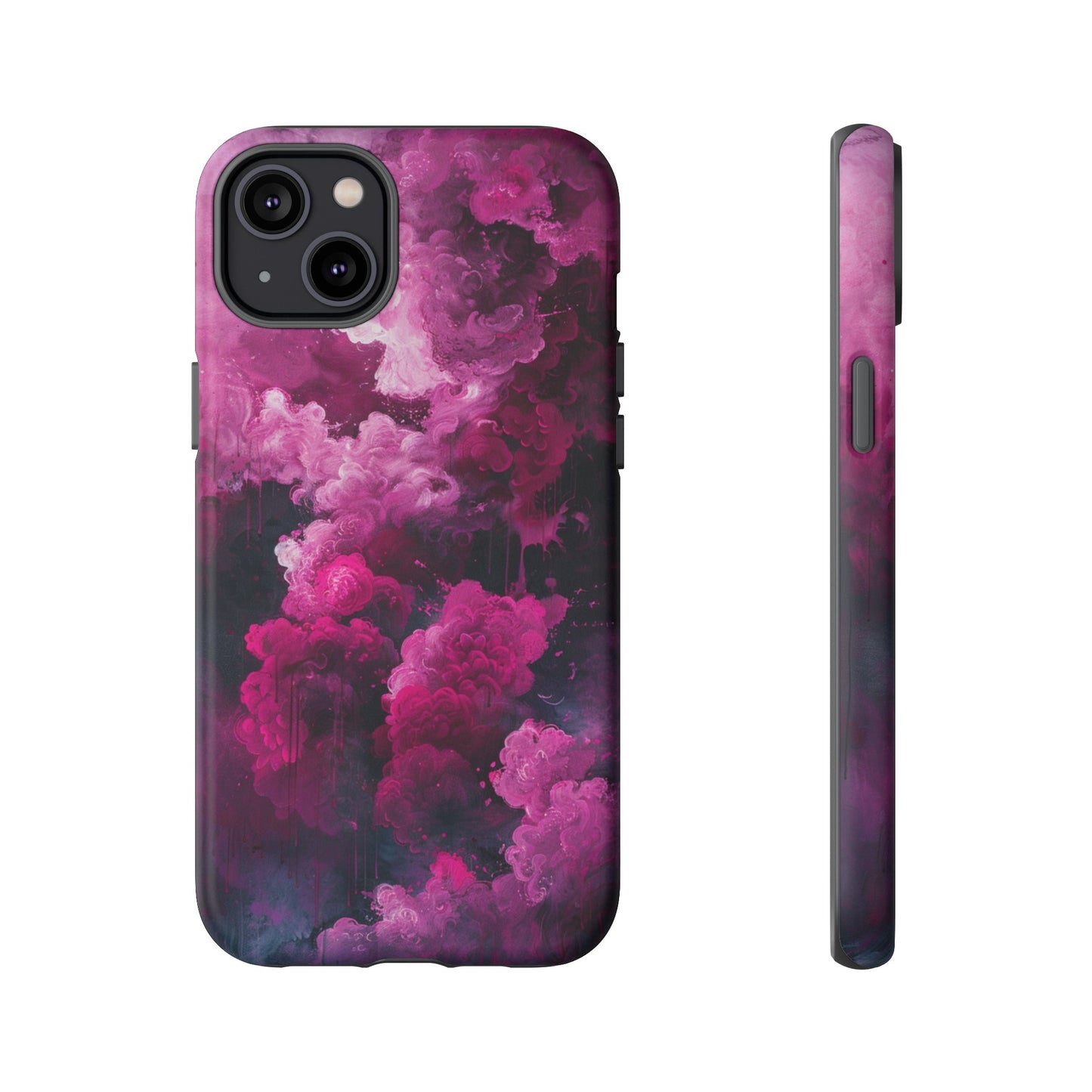 Magenta and Blue Color Explosion Phone Case