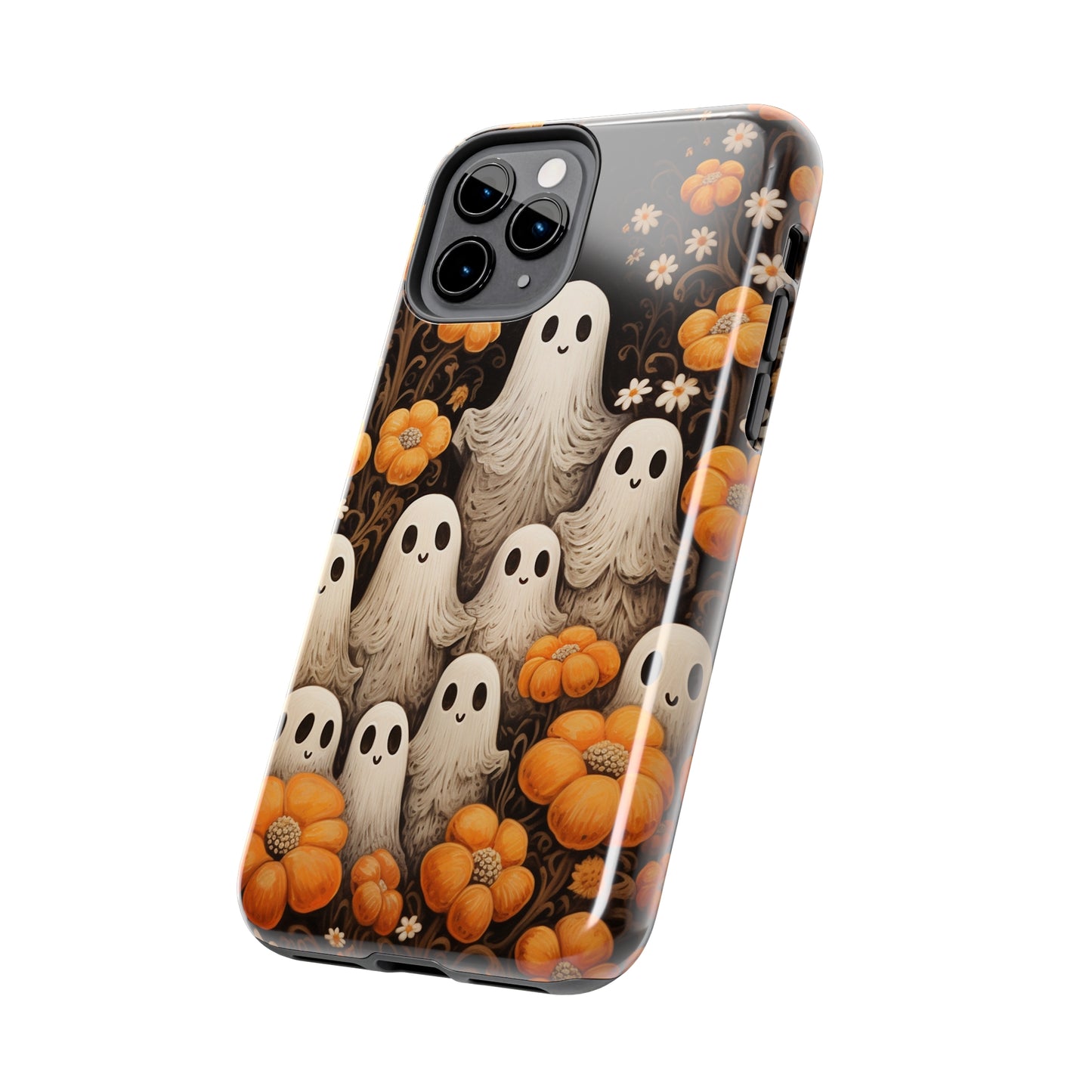 Ghostly Greetings: "Boo Trick or Treat" | Spooky Halloween Spirits iPhone Case