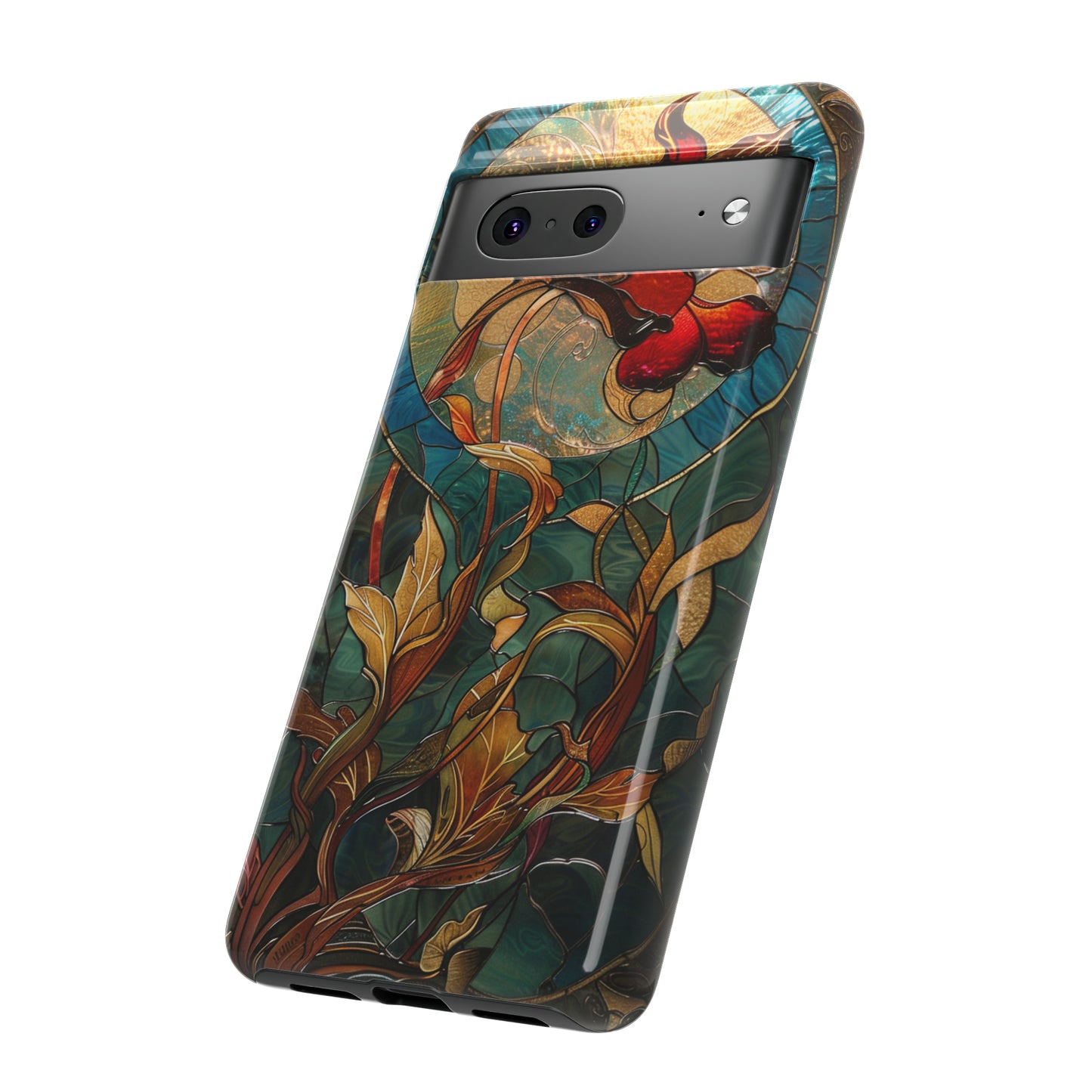 Art Nouveau Floral Full Moon Phone Case