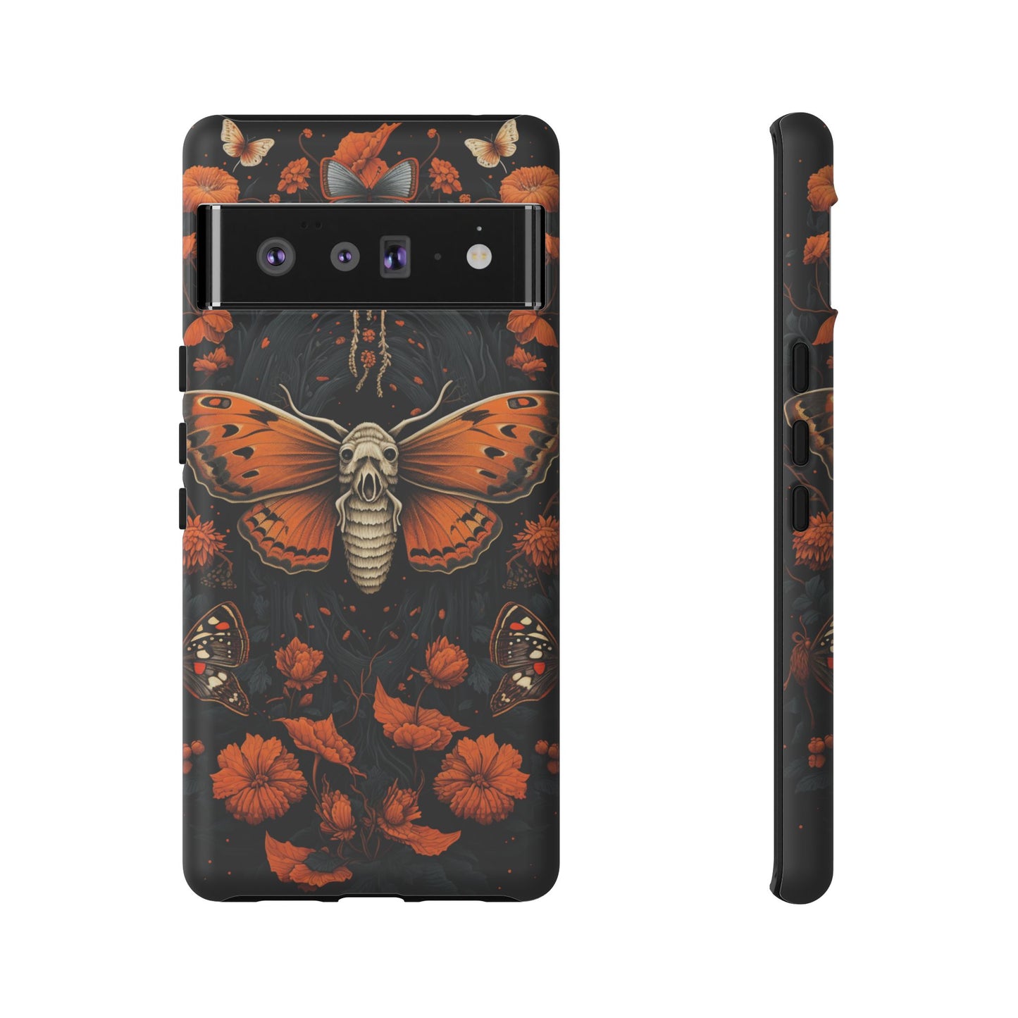 Eerie Elegance Halloween Goth Moth Phone Cover