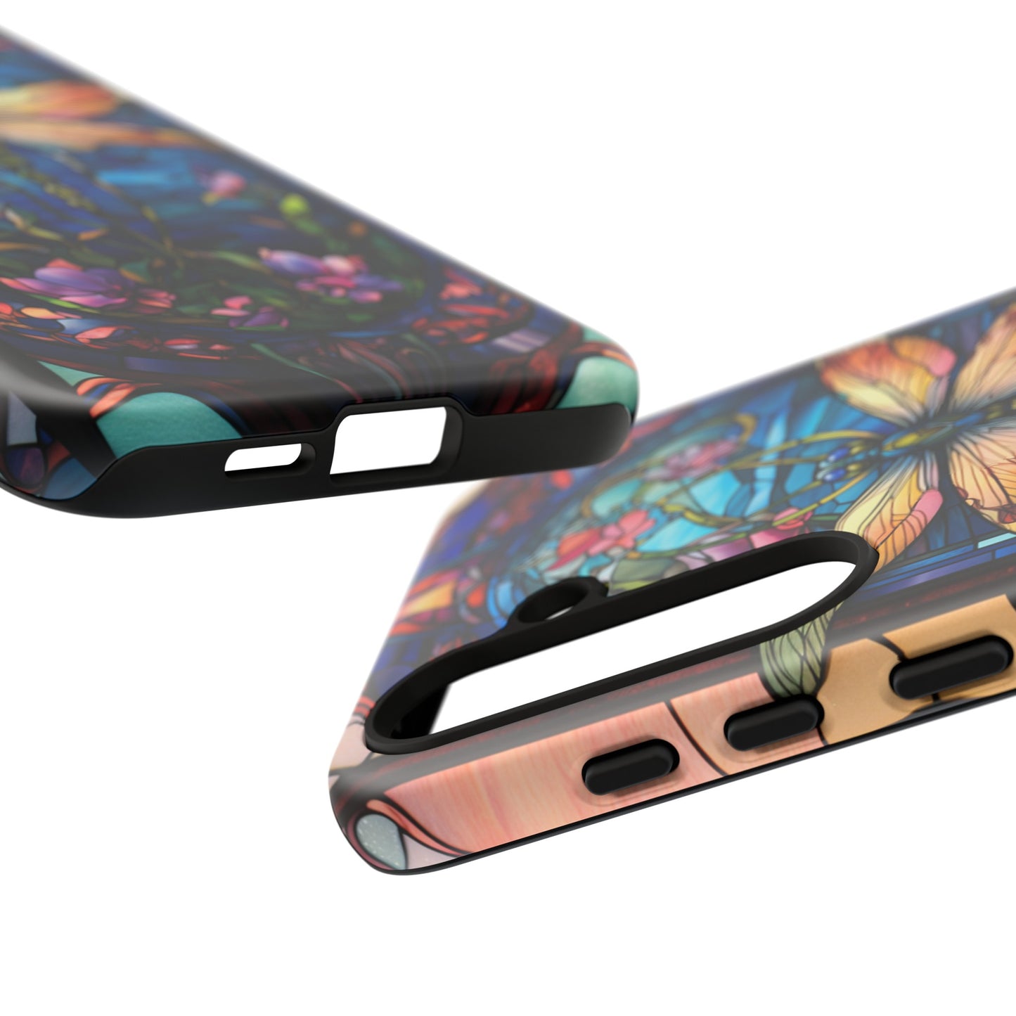 Art Nouveau Stained Glass Dragonfly Phone Case