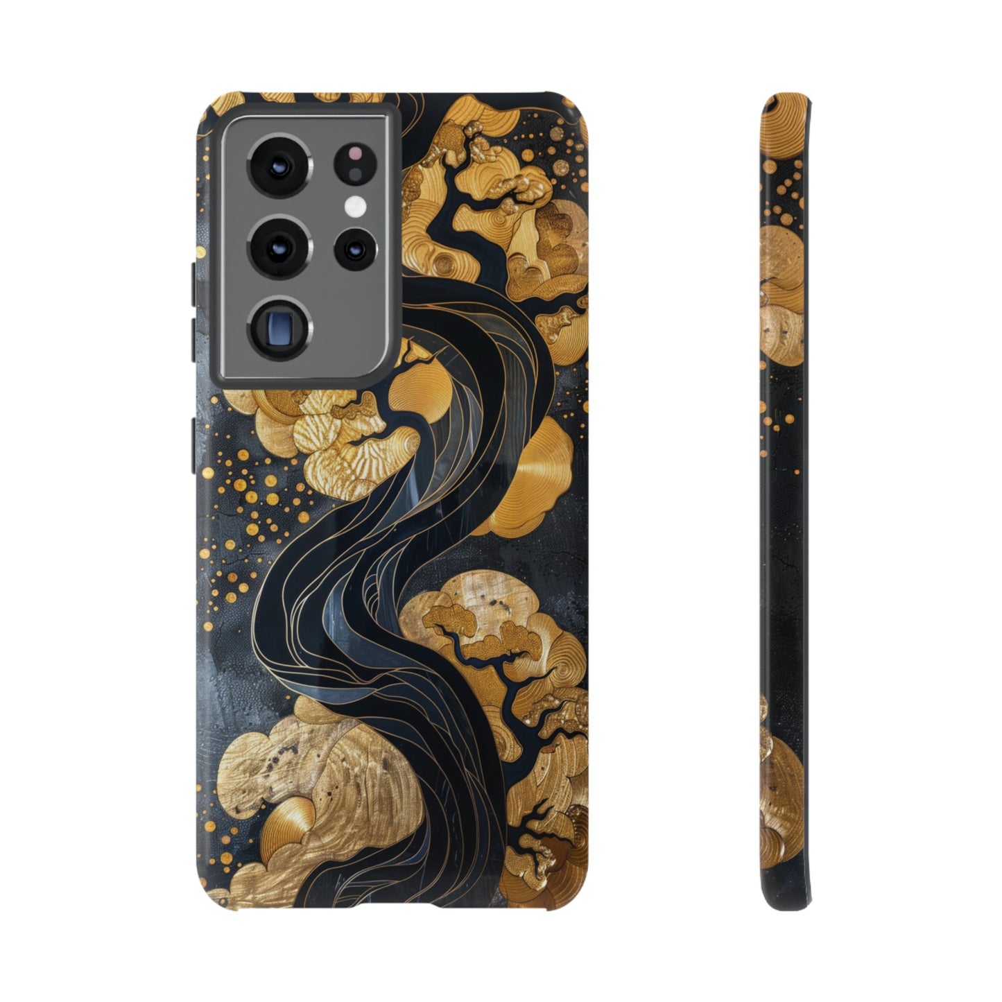 Gold and Silver Tree of Life Design Phone Case