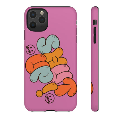 Shut Up Phone Case | Warm Retro Psychedelic Colors | For iPhone, Pixel, Samsung