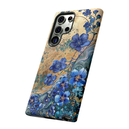 Forget Me Nots Vintage Color Splash Floral Design Phone Case