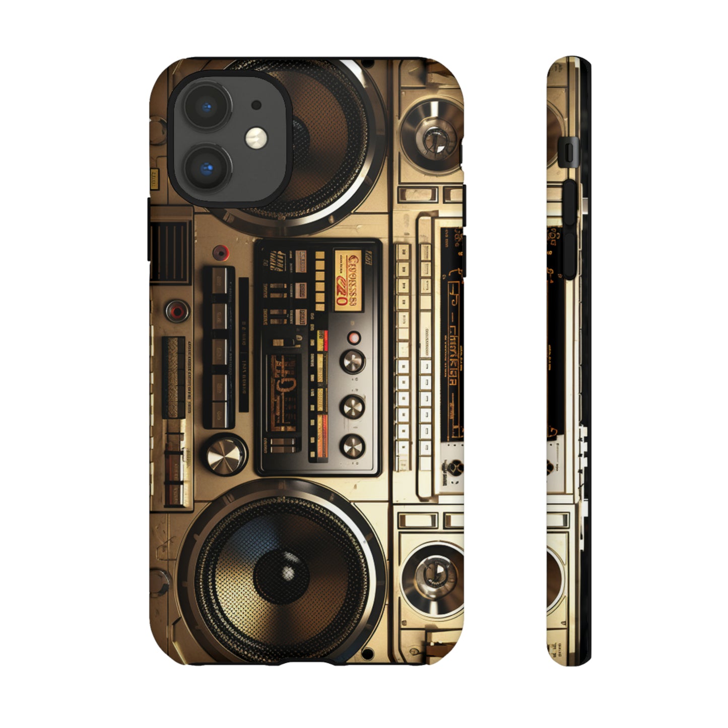 Urban Beats: Boombox Hip Hop Music Pixel Phone Case | Retro Rhythms for iPhone 15 Models