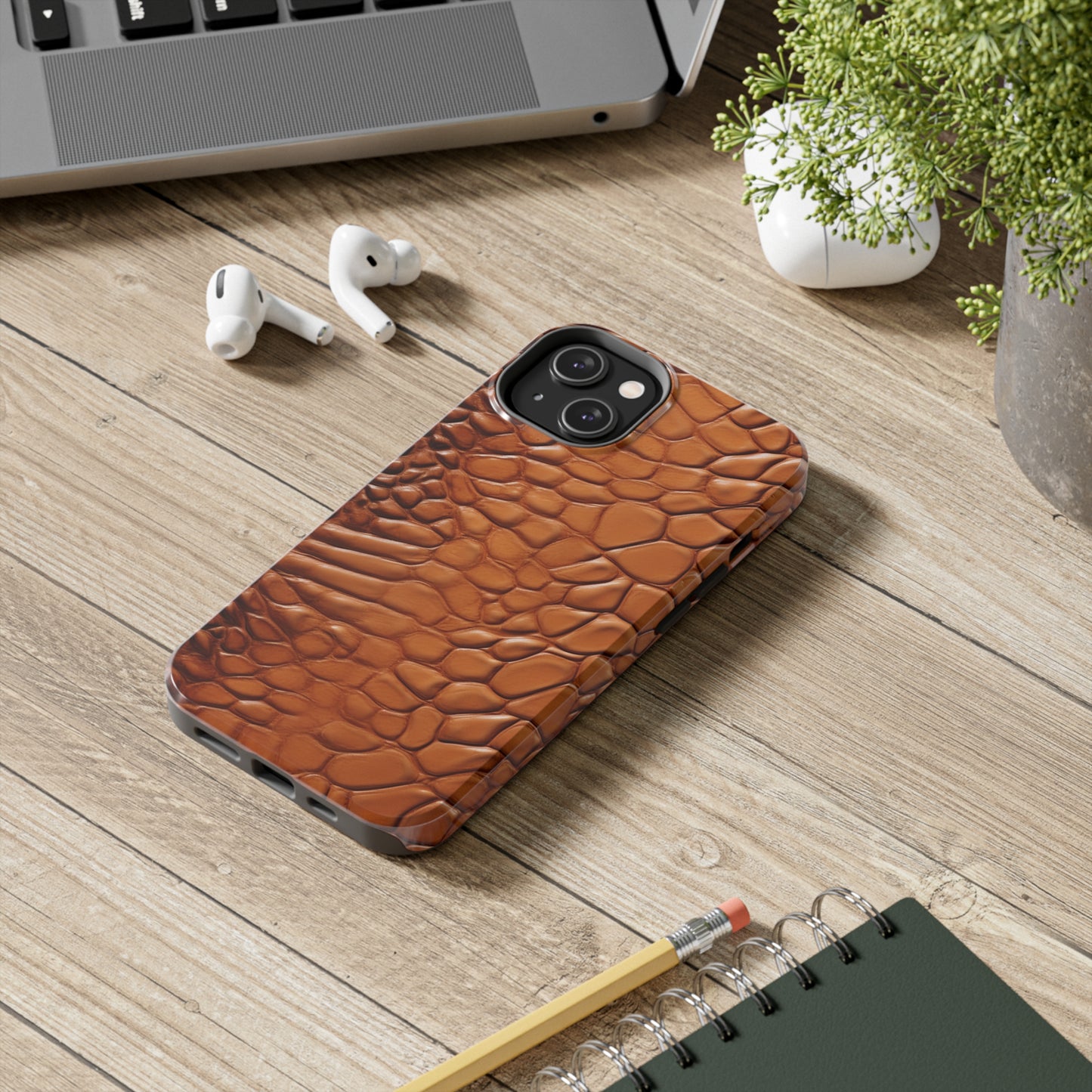 Faux Alligator Skin Textured look and style iPhone Case