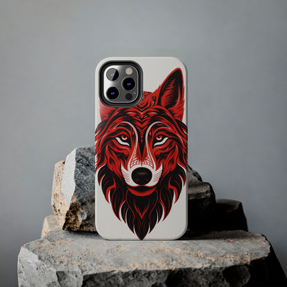 Mystic Echoes: Native American Tribal Wolf | Cultural Heritage iPhone Case