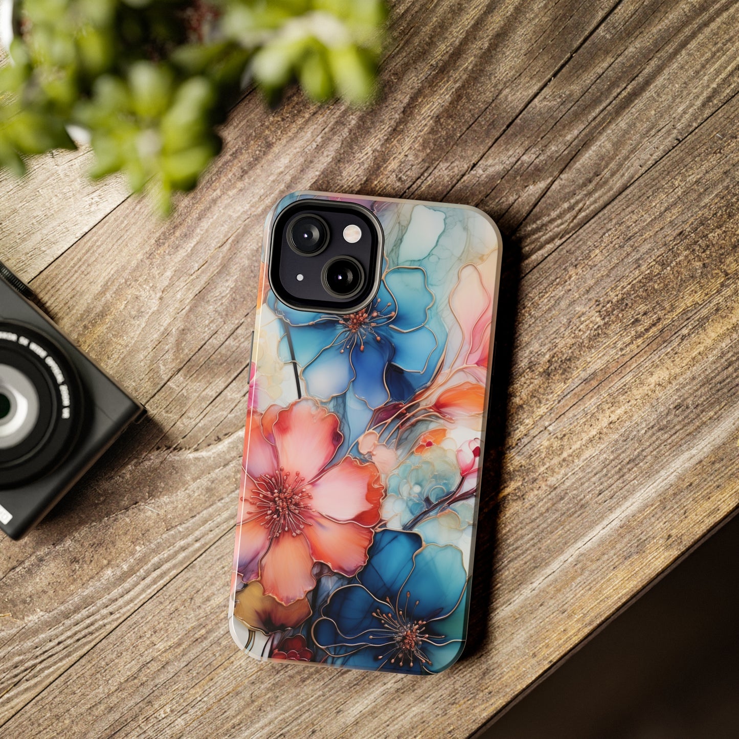 Marbled Watercolor iPhone Case | Embrace the Mesmerizing Multicolor Art