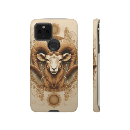 Aries Astrology Stained Glass Phone Case