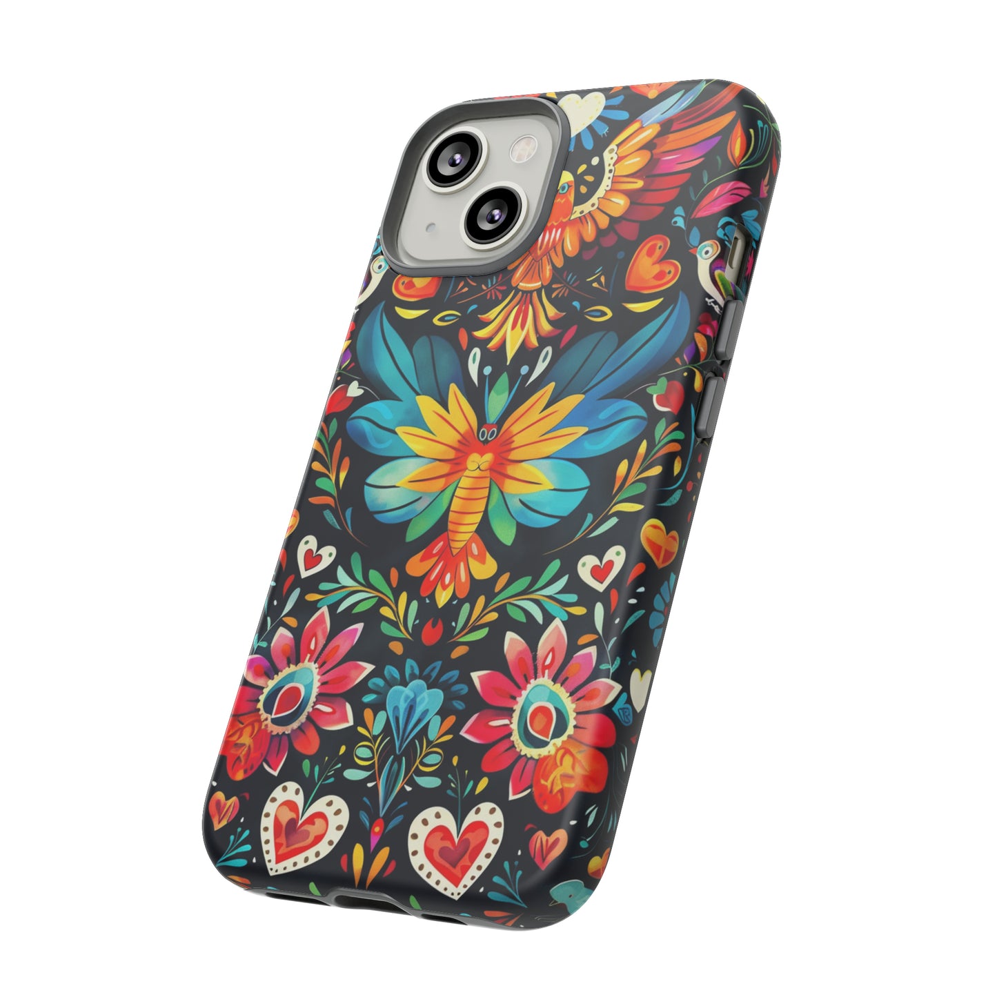 Floral Explosion Magic Hearts Phone Case