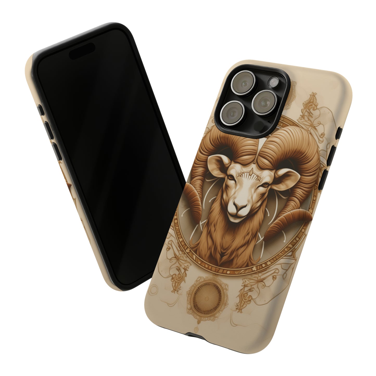 Aries Astrology Stained Glass Phone Case