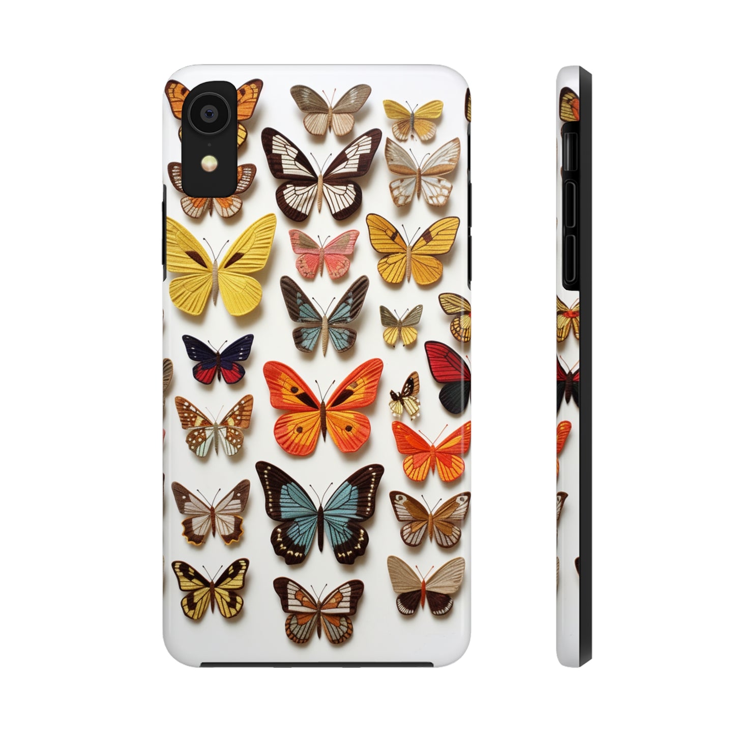 Elegant Embroidery: Delicate Butterfly iPhone Case – Crafted with Precision