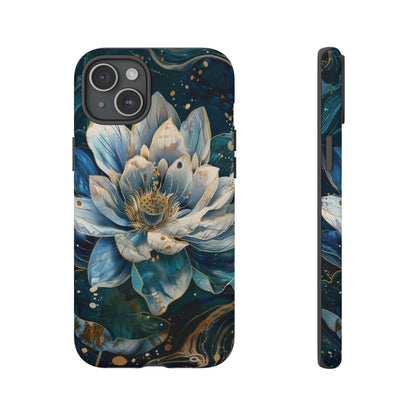 Zen Stained Glass Lotus Floral Design Phone Case