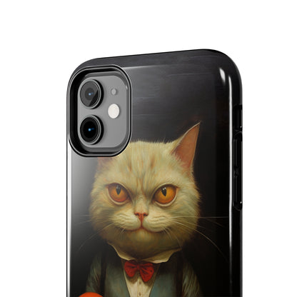 Creepy Spooky Halloween Cat iPhone Case | Dark Academia, Goth