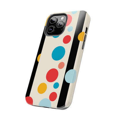 Classic Meets Creative: Abstract Polka Dots Tough Case for iPhone