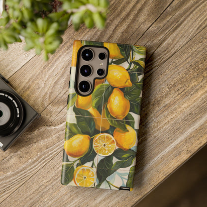 Mediterranean Lemon Italian Tile iPhone 14 Case