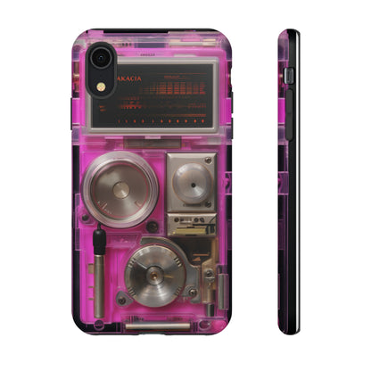 Cyberpunk Techno Gadget Walkman: Retro-Futuristic Premium Tough Phone Case | Iconic Style for iPhone, Samsung Galaxy, and Google Pixel