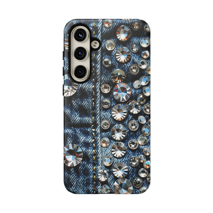 Blue Jean Queen Rhinestone Bling Phone Case