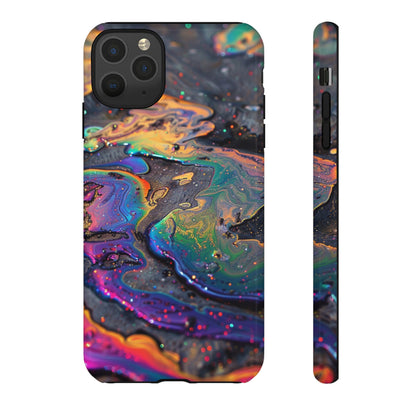 Opalescent Marbled Holographic Print Phone Case