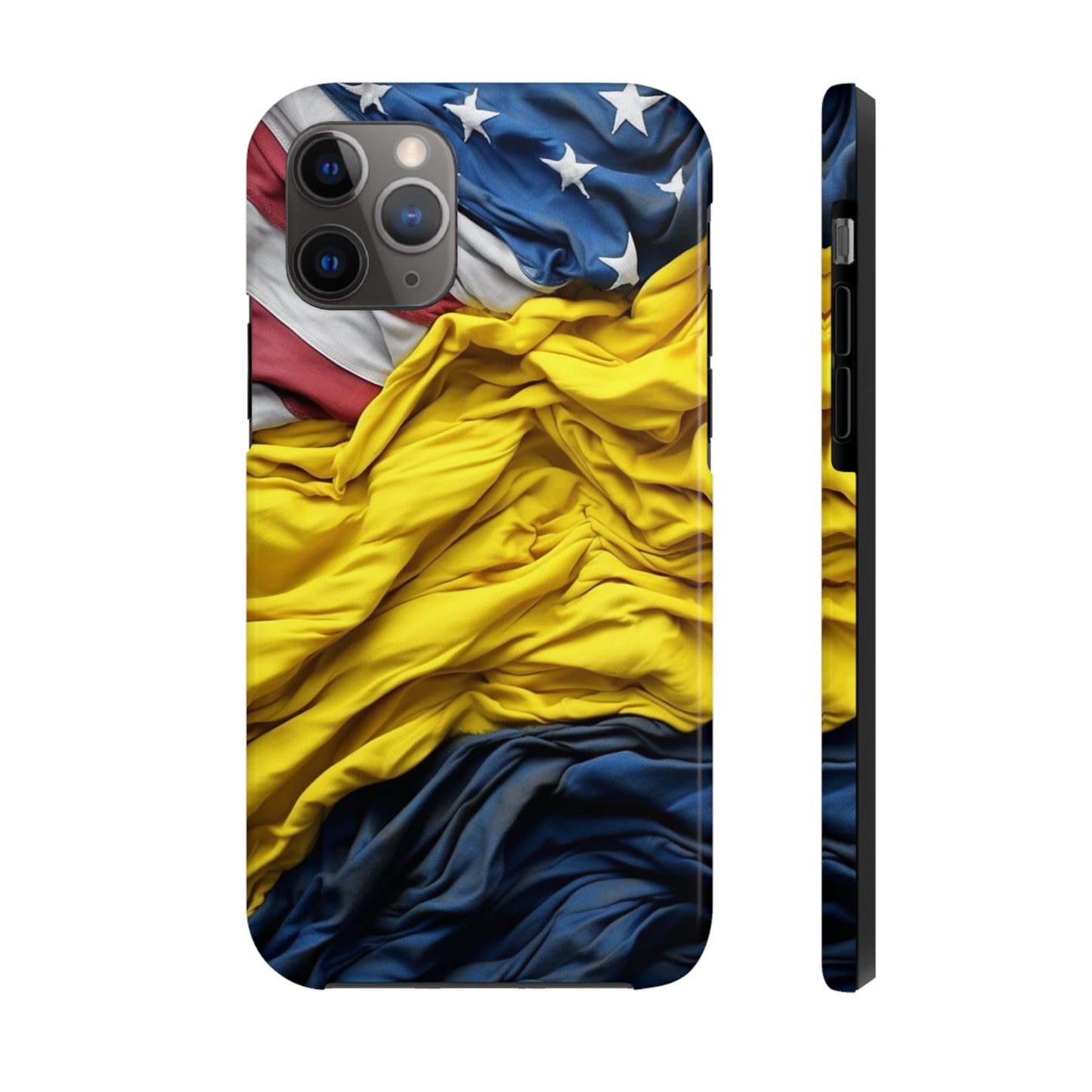 Support Ukraine Flag Phone Case | Show Your Ukrainian USA Patriotic Spirit with a Tough iPhone Case