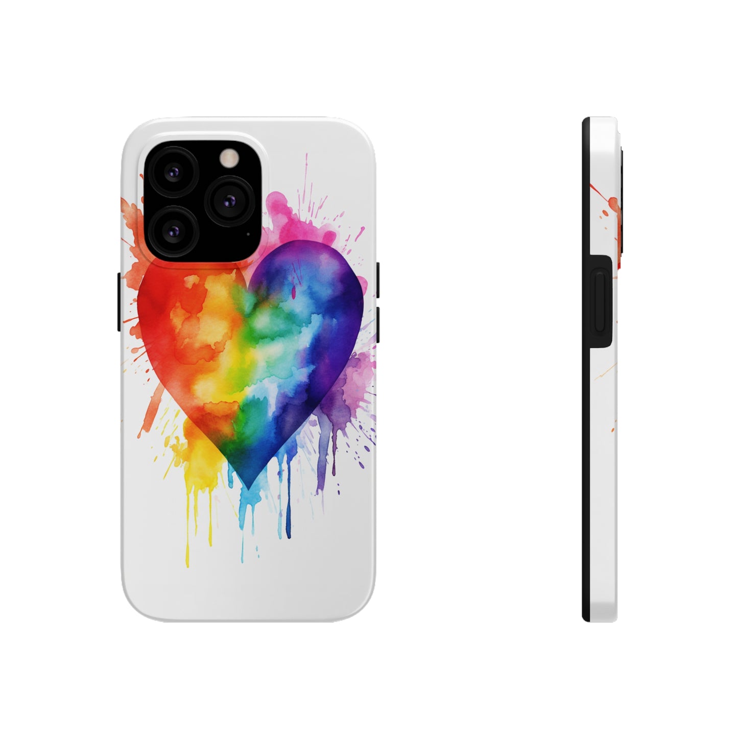 Gay Pride Rainbow Heart iPhone Case | Embrace Love, Equality, and LGBTQ+ Pride