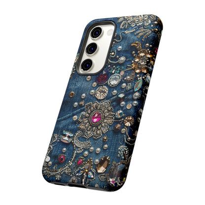 Blue Jean Queen Rhinestone Bling Phone Case