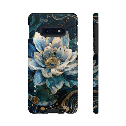 Zen Stained Glass Lotus Floral Design Phone Case