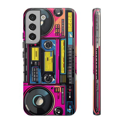 Boombox Hip Hop Music iPhone Case | Embrace Retro Vibes with Urban Beats for Google Pixel, iPhone, and Samsung Cases