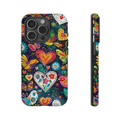 Floral Butterfly Magic Hearts Phone Case