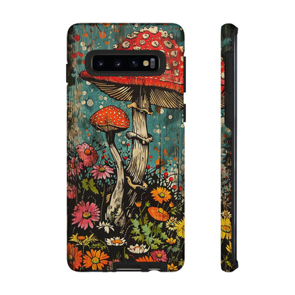 Trippy Magic Mushroom Retro Art Phone Case