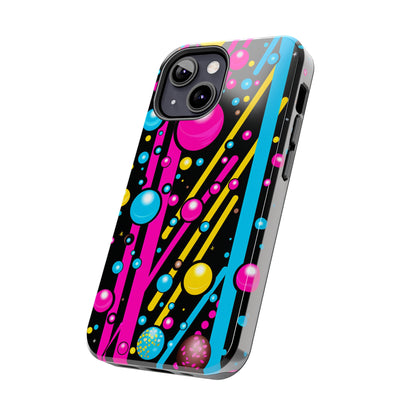 Retro Geometric Psychedelic iPhone Case | A Nostalgic Trip to Colorful Dimensions