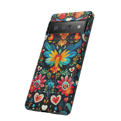 Floral Explosion Magic Hearts Phone Case