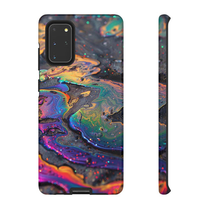 Opalescent Marbled Holographic Print Phone Case