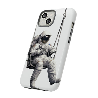 Astronaut on a Swing Phone Case