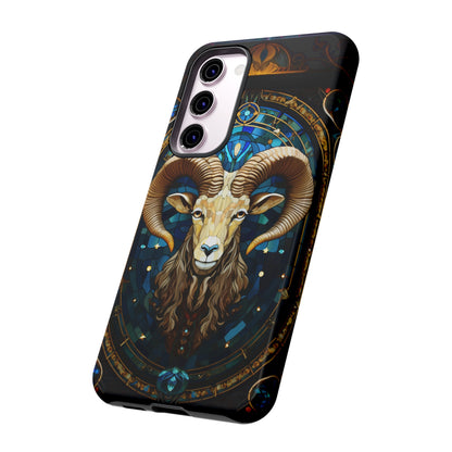 Aries Astrology Stained Glass Design Phone Case