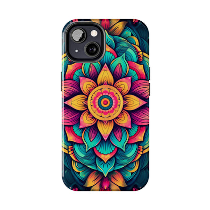 Cosmic Harmony: Rainbow Mandala | Spiritual Symmetry iPhone Case