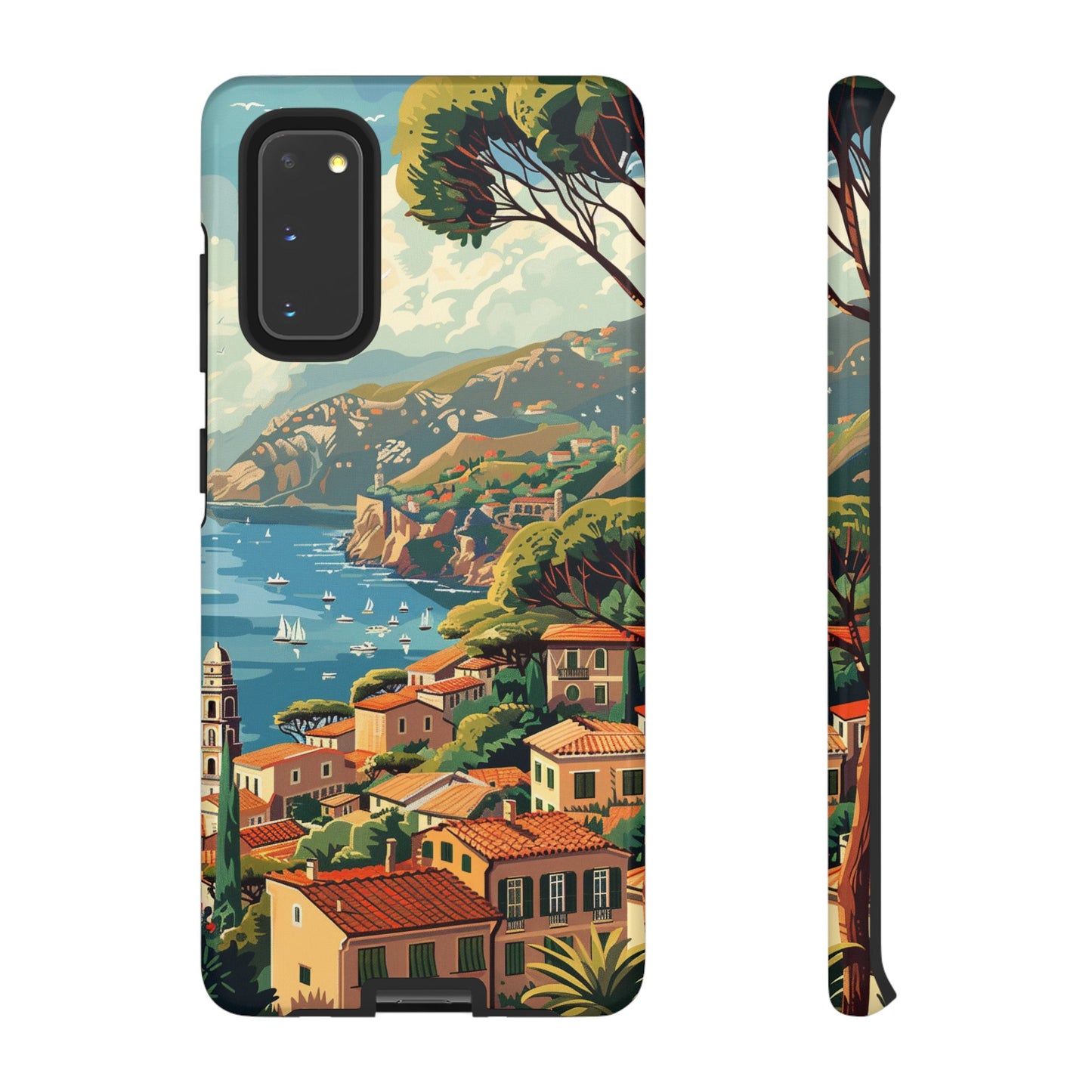 Midcentury French Riviera Landscape Painting Phone Case