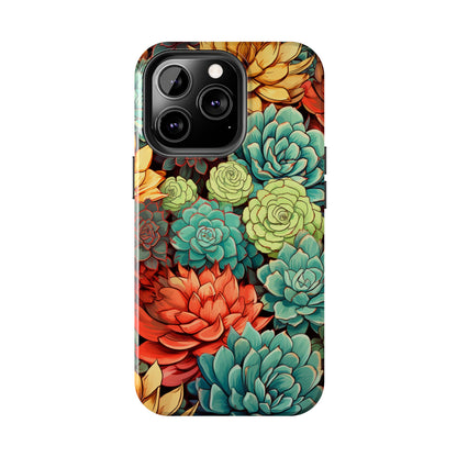 Succulent Desert Cactus Floral iPhone Case | Embrace the Beauty of Arid Elegance