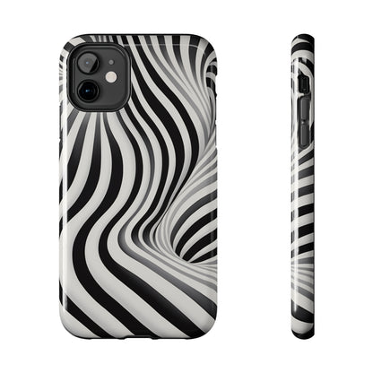 Twist Your Perception: Optical Illusion Tough Case for Apple iPhone Models – Where Art Meets Function