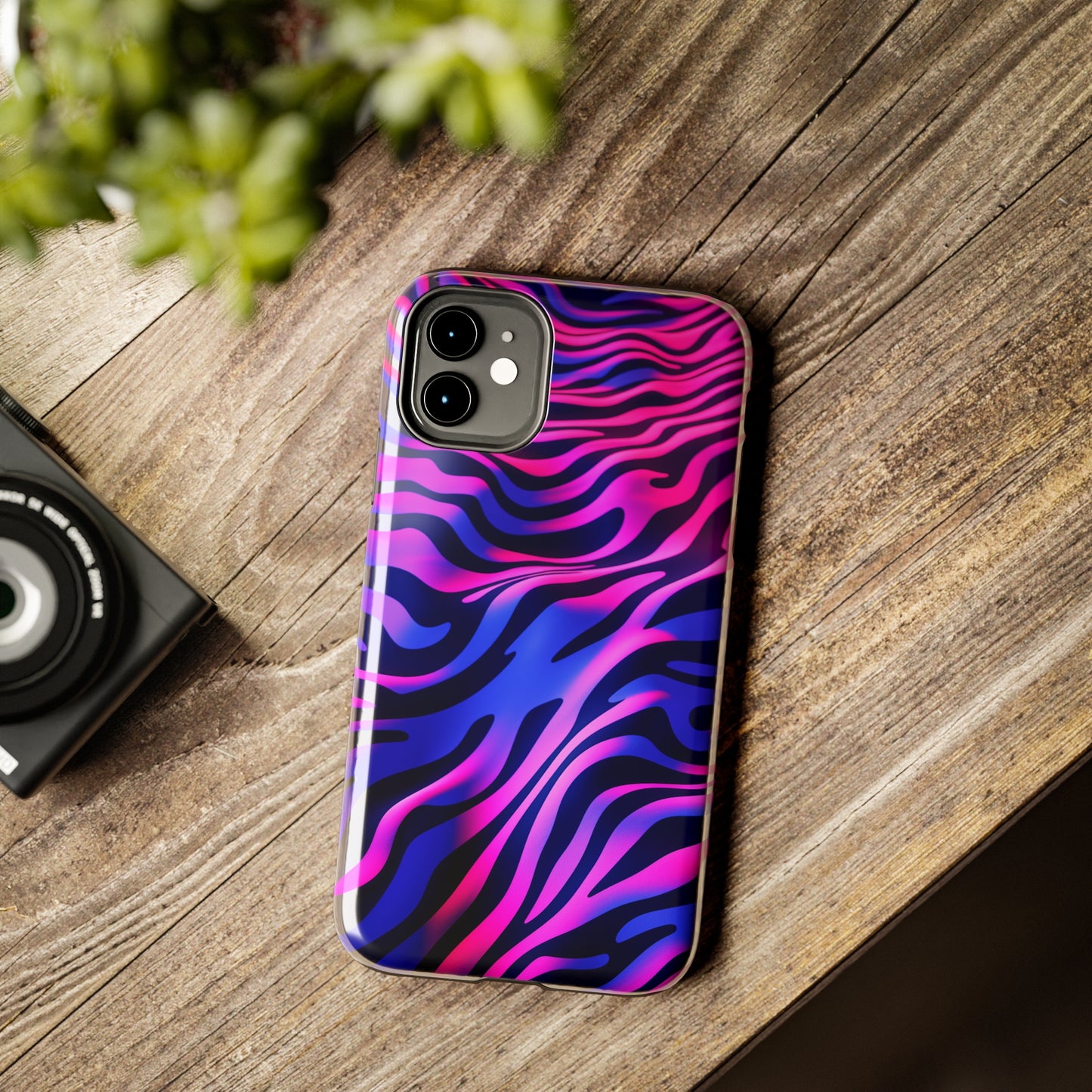 Wild Illusion: Trippy Tiger Stripes Mystique | Dynamic iPhone Case