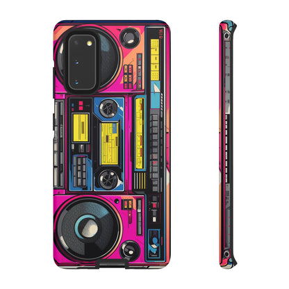 Boombox Hip Hop Music iPhone Case | Embrace Retro Vibes with Urban Beats for Google Pixel, iPhone, and Samsung Cases