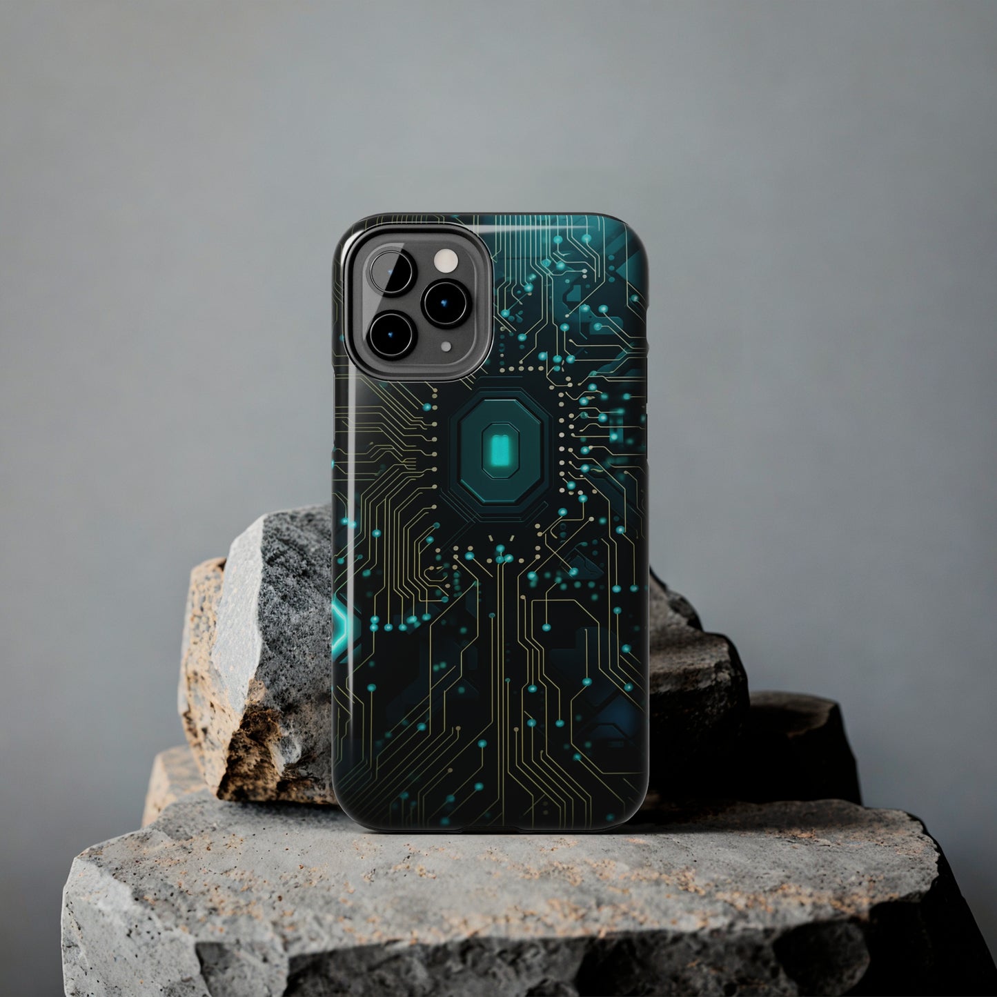 Neon Nexus: Cyberpunk Circuit Board | Futuristic Tech-Inspired iPhone Case