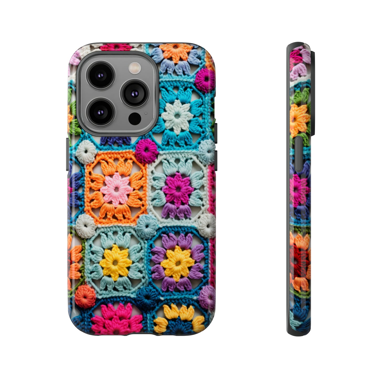 Vintage Crochet Blanket Look Phone Case